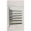 Image 9 : Lot of "Snap-on" sockets 8 racks 77 pieces