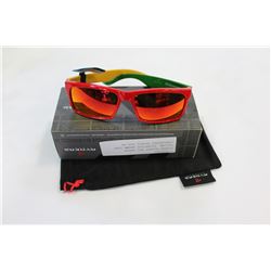 RYDERS HILROY RED GREEN YELLOW, POLARIZED BROWN LENS SUNGLASSES RETAIL $69.99