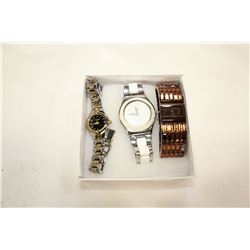 THREE LADIES LOST PORPERTY WATCHES DKNY + SWATCH + CARDINAL