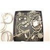 Image 2 : TRAY OF SILVER TONE ESTATE JEWELLRY