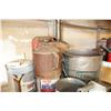 Image 2 : LOT OF GAS CANS AND COLLECTIBLE OIL TINS