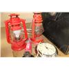 Image 2 : ANTIQUE DOCTOR BAG AND VINTAGE LANTERNS AND WALL CLOCK