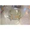 Image 1 : IRON BASE UNIQUE GLASSTOP ENDTABLE