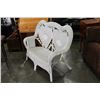 Image 2 : WHITE WICKER SOFA