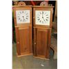 Image 1 : PAIR OF SHAKER WALL CLOCKS