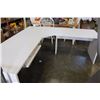 Image 1 : 3 PIECE WHITE CORNER DESK