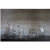 Image 1 : FOUR CRYSTAL PITCHERS