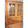 Image 2 : 2-PIECE PINE CORNER CABINET