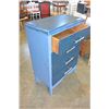 Image 2 : FOUR DRAWER BLUE HOMEMADE HIGHBOY DRESSER