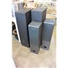 Image 1 : ACOUSTIC AUDIO H-CD12 SPEAKER AND TWO YAMAHA AND TWO SONY FLOOR SPEAKERS