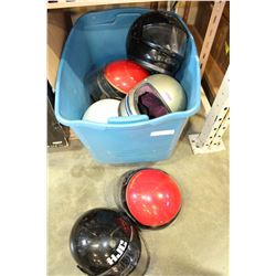 TOTE OF MOTORCYCLE HELMETS
