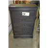 Image 2 : NEW HOME ELEGANCE 5-DRAWER GREY CHEST OF DRAWERS FREIGHT DAMAGE TO RIGHT CORNER RETAIL $279