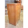 Image 2 : VINTAGE 4-DRAWER WALNUT HIGHBOY DRESSER
