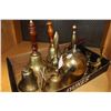 Image 2 : SHELF LOT OF BRASS BELLS