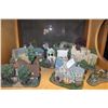 Image 1 : LOT OF HAWTHORNE VILLAGE MINIATURE BUILDINGS CASTLE AND TREES
