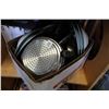 Image 1 : BOX OF POTS AND PANS AND BOWLS