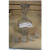 Image 1 : PINWHEEL CRYSTAL DECANTER AND FOUR LIQUOR GLASSES