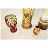 Image 2 : BESWICK VASE AND PITCHER AND HAND CRAFTED VASE AND MINIATURE RUBY VASE