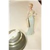 Image 3 : STAFFORD CHINA DOG AND COLLECTIBLE FIGURE AND MUSICAL DRESSER BOX