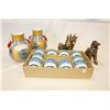 Image 2 : PAIR OF EASTERN VASES AND PAIR OF FOO DOGS AND TEASET