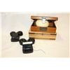 Image 1 : TWO VINTAGE NORTHERN ELECTRIC BELLS AND JEWELLRY BOXES AND OSTRICH EGG
