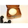 Image 3 : TWO VINTAGE NORTHERN ELECTRIC BELLS AND JEWELLRY BOXES AND OSTRICH EGG