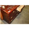 Image 2 : MAHOGANY FINISH 7 DRAWER DRESSER