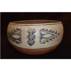 Cochiti Bowl- c. 1960- Ceremonial Paint- 5" H X 9" W