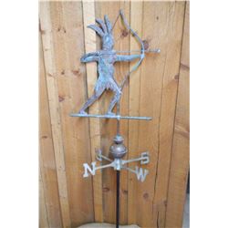 Brass Indian Weather Vane- 56" H