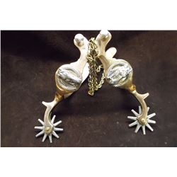 Star Marked Beurmann Spurs- Hercules Bronze- Horseheads