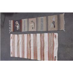 Wool Runner- 62" X 14"- Wool Horse Blanket 60" X28"- Has Hole