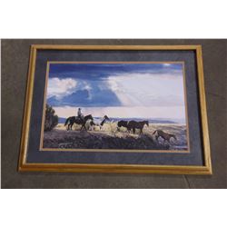Tim Cox Print- 1996- Frame 37" X 26"