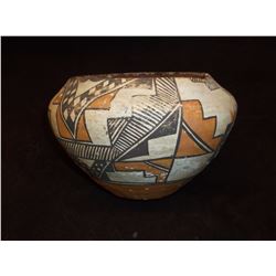 Acoma Bowl- C. 1920- Formerly in Wolfe Collection of Kansas- Repaired- 4.5"H X 6.5"W