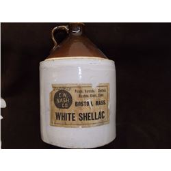 EW Nash Co Crock Jug- Paper Sticker- 11.5"W X 7.5"W