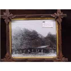 Government Trappers Cabin Photo- Sun River MT- Frame 17"L X 15"H