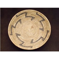 Papago Basket- Constructed of Yucca and Bear Grass- C. 1950- 2.5"H X 10"W