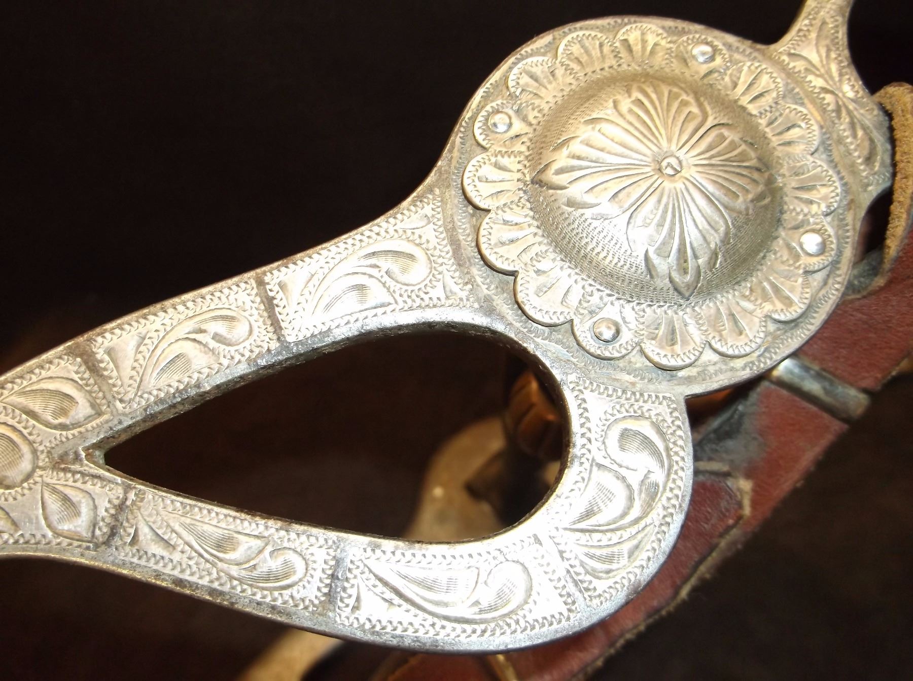 Marked Fleming Silver Inlaid Bit- Santa Maria Cheek- Salinas Mouth ...