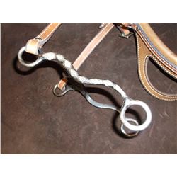 Marked Crockett- Renalde Bit- S Shank- Curb Mouth- Deer Lodge Prison One Ear Head Stall