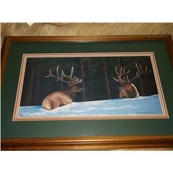 Signed Leroy Henderson Print- 97/950- Frame 28"L X 18"H