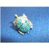 Image 1 : Unmarked Sterling and Turqoise Turtle Ring