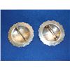 Image 2 : Unmarked Silver Conchos- Scalloped Edges- 2.5"