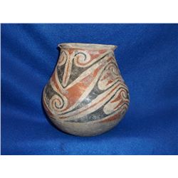 Casa Grande Jar- C. 1200- 1400- Mountain and Tullarosa Swirl Motif- Good Condition for Age- 5.5"H X 
