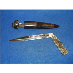 Marked Weltersback for Puma Knife- Prototype- Lock Blade- Stag Handle- Blade 8"- Handle 5"- Scabbard