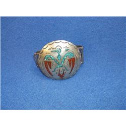 Zuni Thunderbird Bracelet-Sterling?- 2.25"