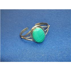 Marked Sterling Turquoise Bracelet