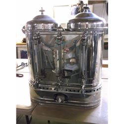 Double Commercial Coffee Maker- 3 Spouts- Stainless- Porcelain Liners- 31"H X 25"W