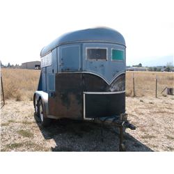 1971 Mond Industries 2 Horse Trailer- Feed Manger- Front Tack- Escape Door- Divider Down Middle