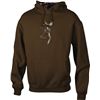 Image 1 : MEN'S HOODIE CHESTNUT/CAMO SMALL WITH BUCK MARK LOGO