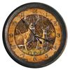 Image 1 : BUCK & DOE METAL WALL CLOCK 15"