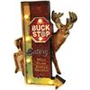 Image 1 : LED ILLUMINATED 3D TIN BAR SIGN "BUCK STOP" 14X18